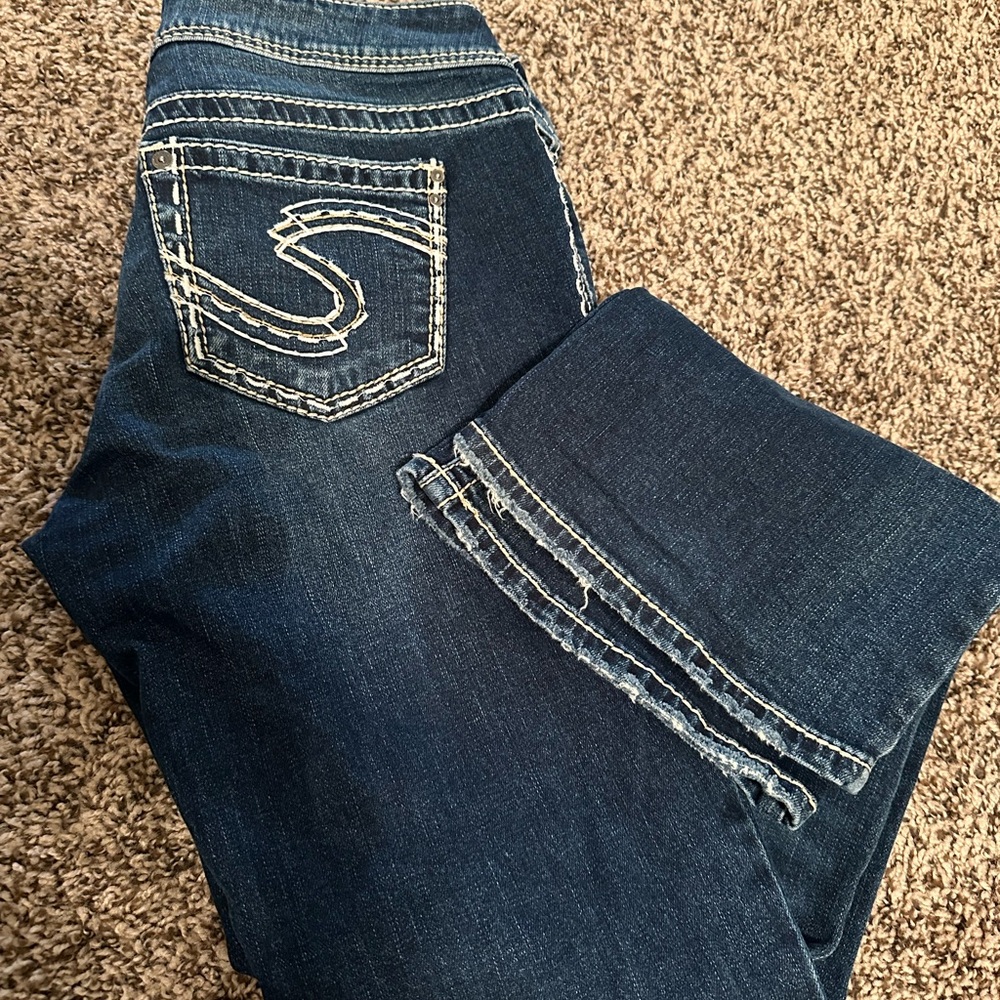 Silver Jeans Dark Blue Boot Cut Women's Jeans